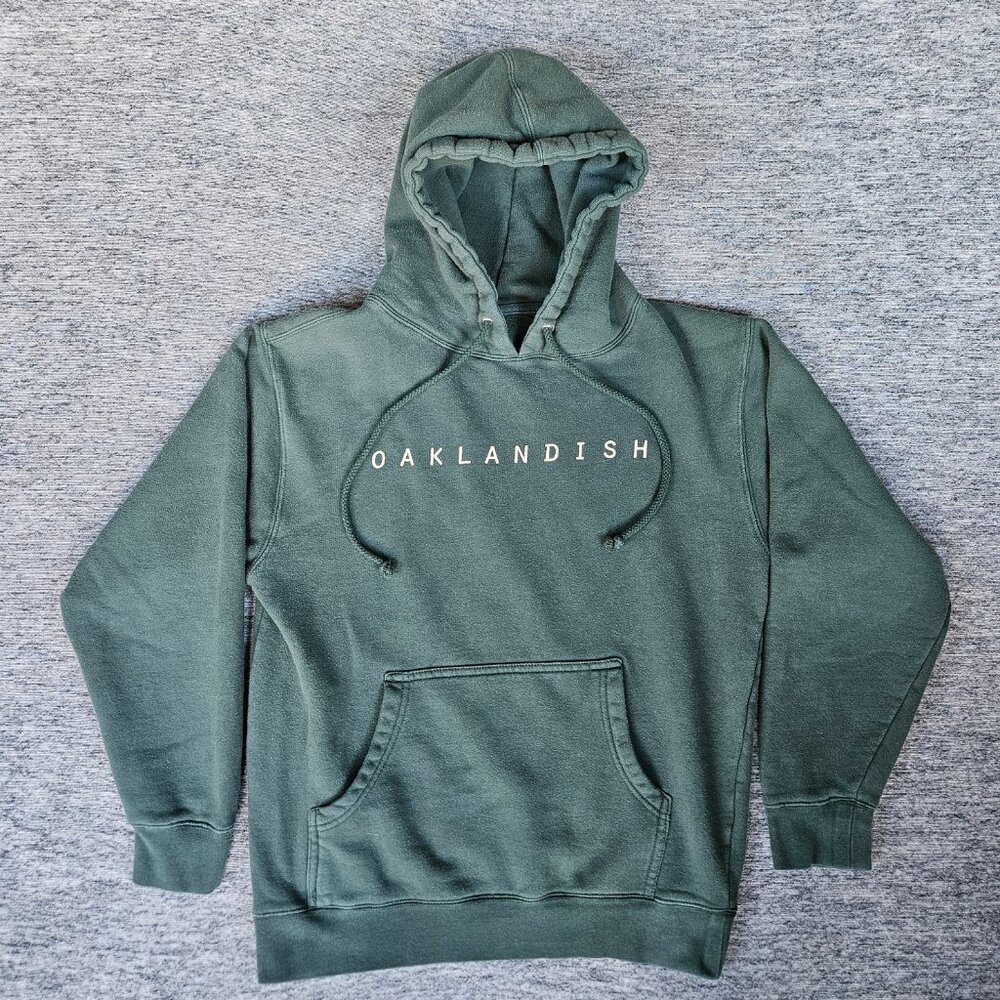 Oaklandish Hard to Find Pullover Green Hoodie Sweatshirt Sz Small Oakland Roots